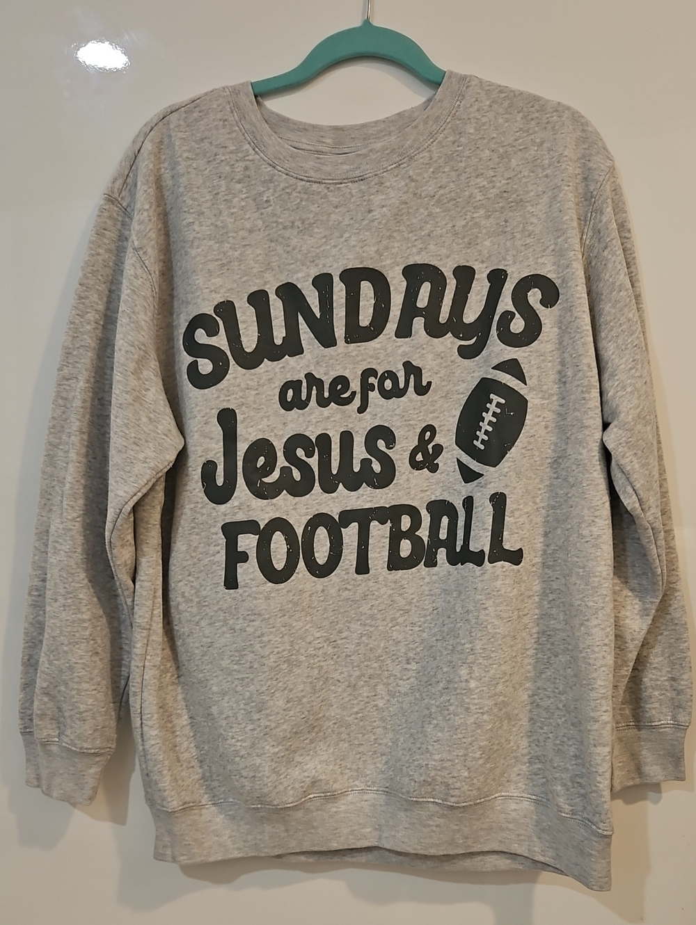 Freeze Crewneck Sweatshirt - Sundays Are For Jesus & Football